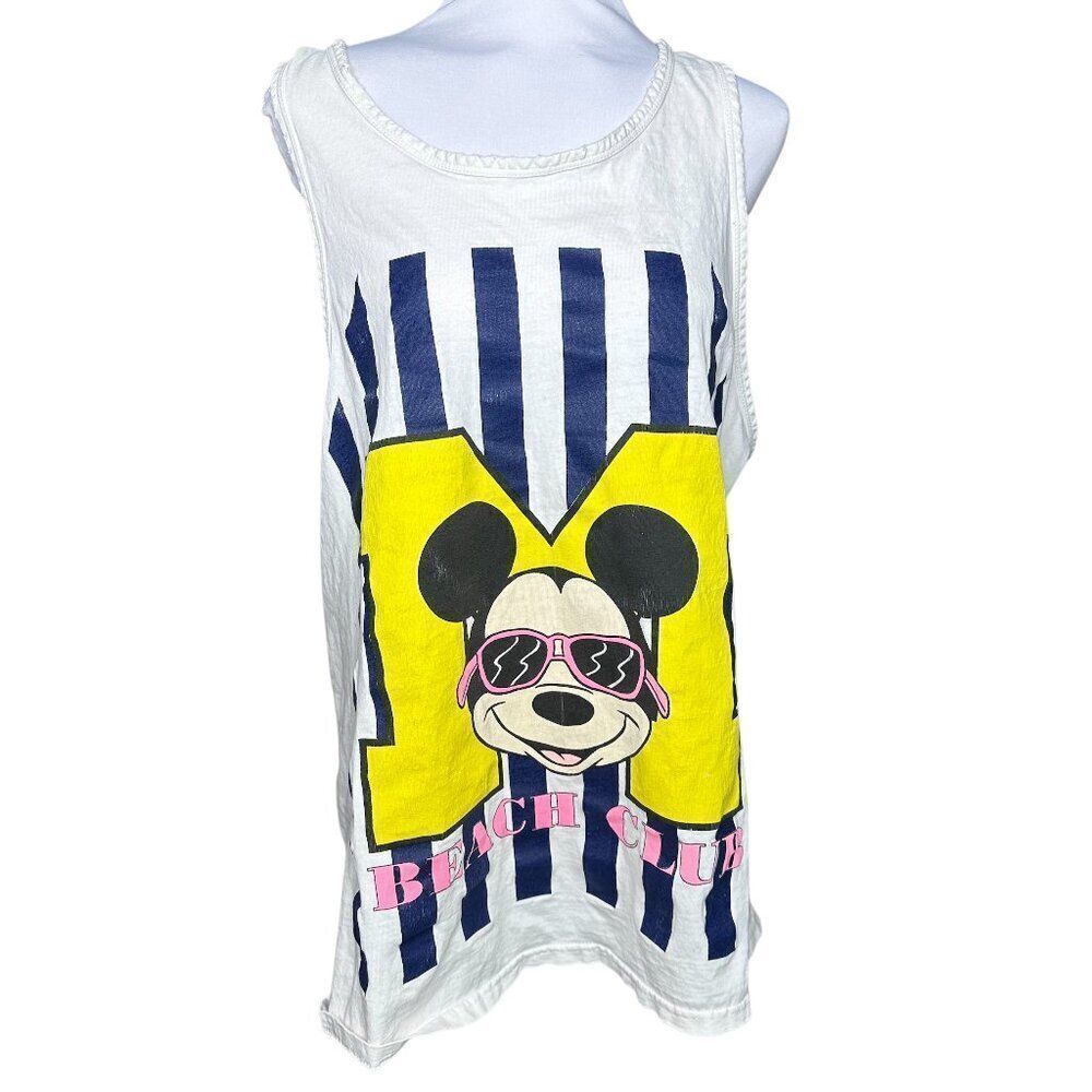 Vintage 80s Mickey Disney Beach Club tank top